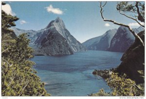 Mitre Peak, Milford Sound, FIORDLAND, New Zealand, 50-70's