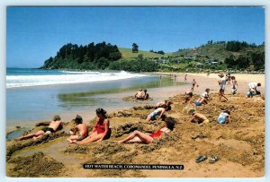 COROMANDEL PENINSULA, New Zealand ~ Swimmers HOT WATER BEACH   Postcard