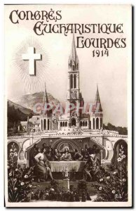Postcard Old Eucharistic Congress Lourdes 1914