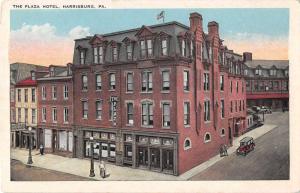 Harrisburg Pennsylvania The Plaza Hotel Antique Postcard J49852