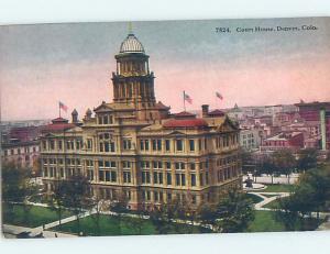 Unused Divided-Back COURTHOUSE SCENE Denver Colorado CO d2729