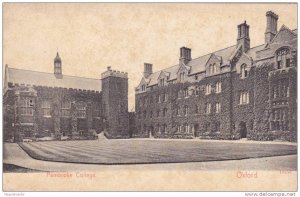 Pembroke College, Oxford (Oxfordshire), England, UK, 1900-1910s