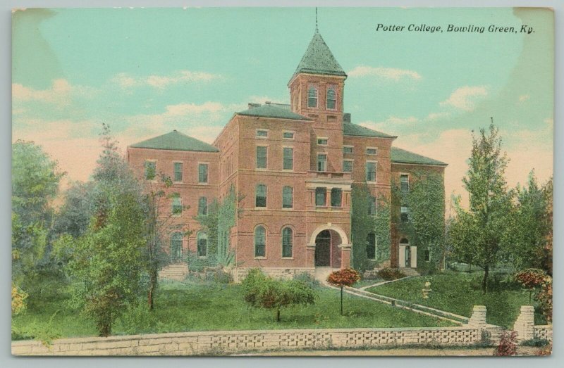 Bawling Green Kentucky~Putter College Building~Vintage Postcard