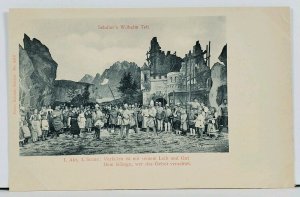 Wilhelm Tell Legendary Swiss Marksman Friedrich Schiller Play #2412 Postcard I3