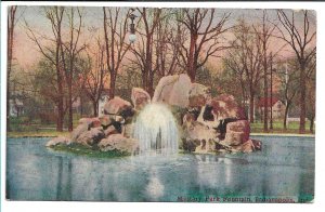 Indianapolis, IN - Military Park Fountain - 1909