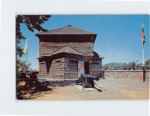 Postcard The Original Block House On St. Helens Island, Montreal, Canada