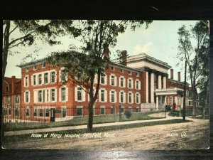 Vintage Postcard 1913 House of Mercy Hospital Pittsfield Massachusetts 