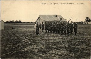 CPA Militaire - L'École de St-Cyr au Camp de CHALONS La Garde (90240)