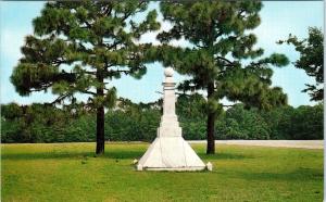 BENTONVILLE, NC North Carolina  BATTLEGROUND CONFEDERATE Monument c60s  Postcard