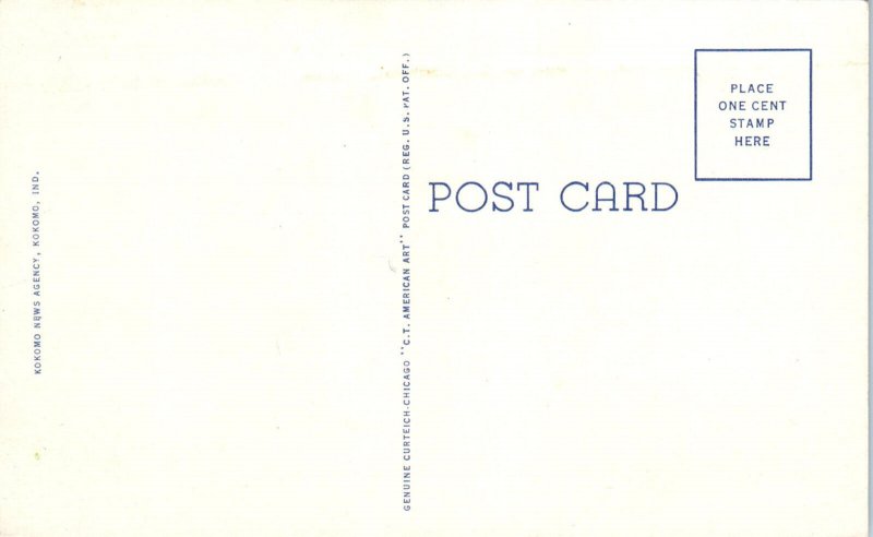 1920s Exterior View Carnegie Public Library Kokomo IN Postcard