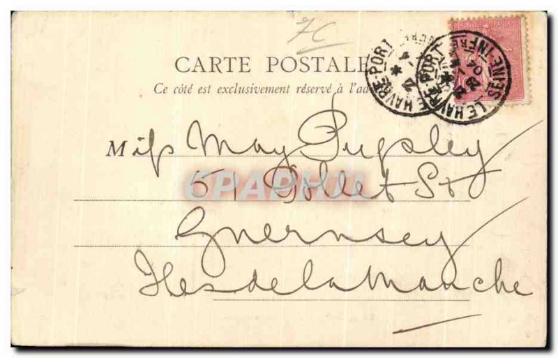 Old Postcard Le Havre Vue Generale Taking the Heve