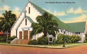 Florida Fort Myers First Baptist Church 1960