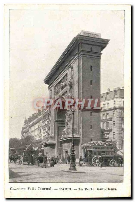 Old Postcard Paris Diary Paris Porte Saint Denis