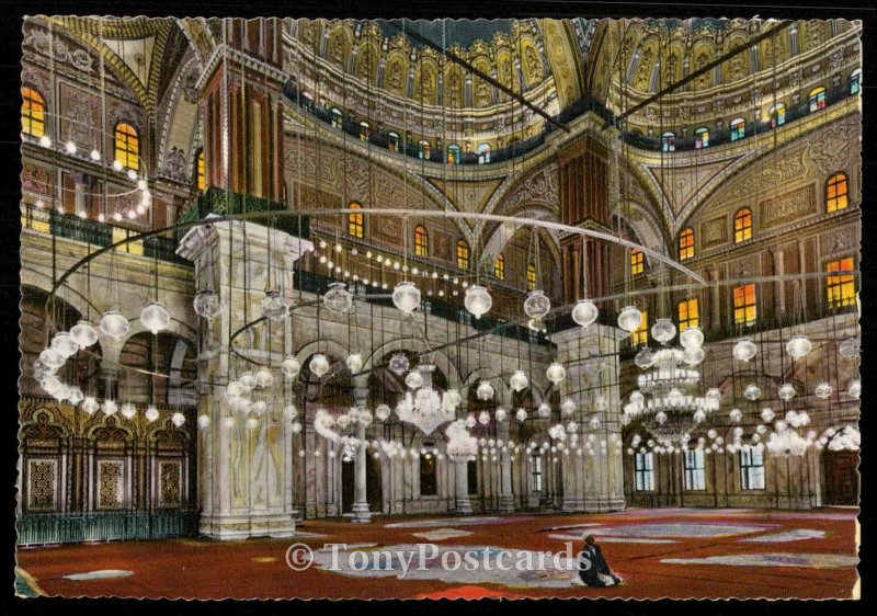 Cairo - Interior of Mohamed Aly Mosque with Mohamed Aly's Tomb