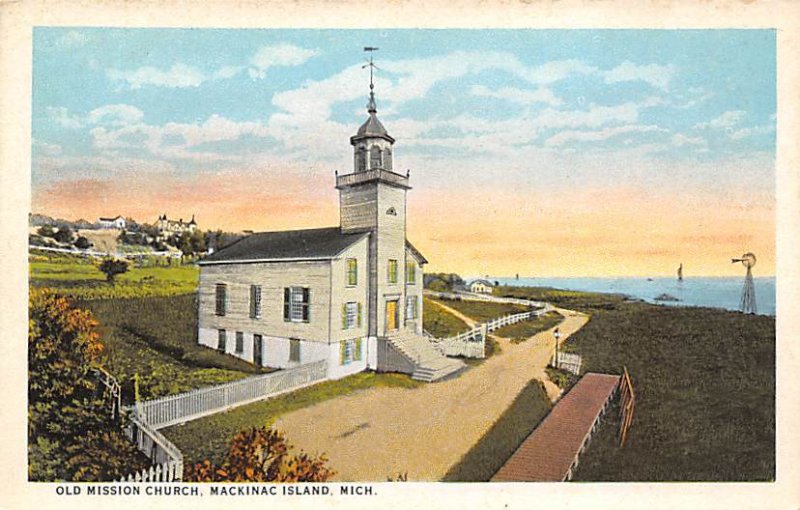 Old Mission Church Built In 1825 Mackinac Island MI 