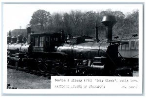 St. Louis MO Postcard Boston & Albany NYC Eddy Clock Train c1950's RPPC Photo