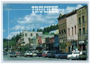 Vintage Truckee Histornical Downtown Truckee, California. Postcard 7GE