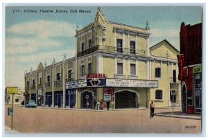 c1940's Victoria Theatre Juarez Old Mexico Vintage Unposted Postcard