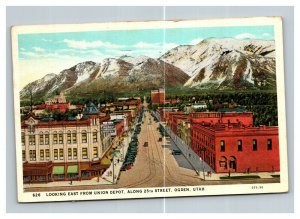 Vintage 1930's Postcard Union Depot 25th Street Ogden Utah