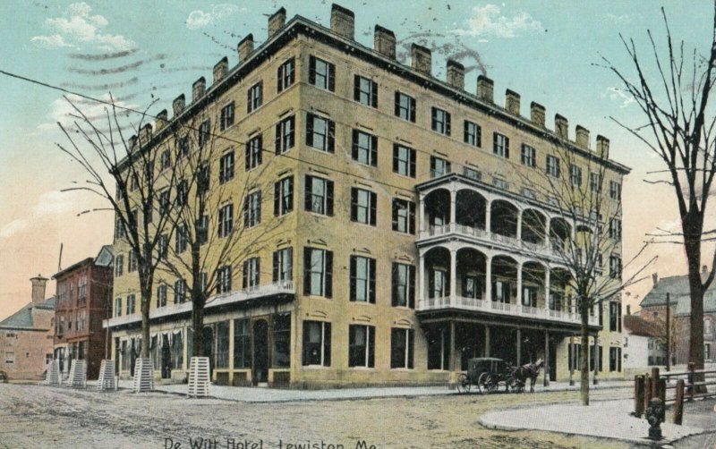 LEWISTON , Maine, 1900-10s ; De Witt Hotel