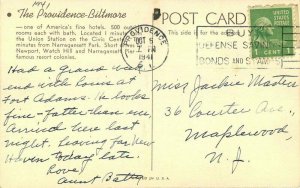 1941 Providence Biltmore Rhode Island roadside RPPC Photo Postcard 21-1460