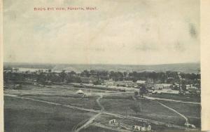 Birdseye View Forsyth Montana C-1910 Postcard 1231