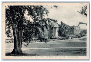 1948 Agriculture Chemistry Buildings University of MD College Park MD Postcard