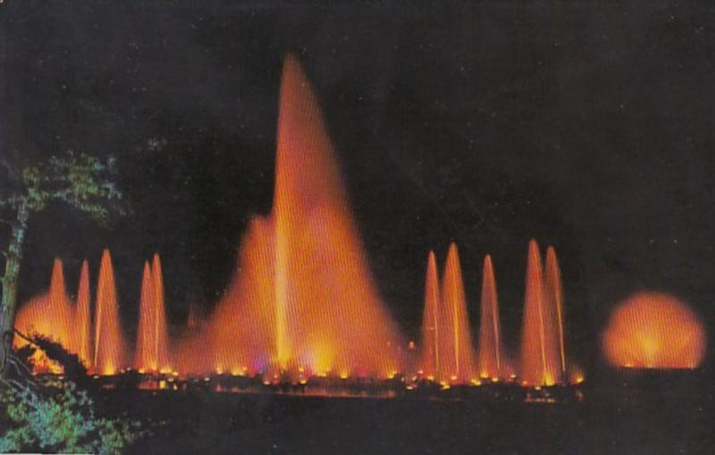 Pennsylvania Kennett Square Longwood Gardens Fountains At Night