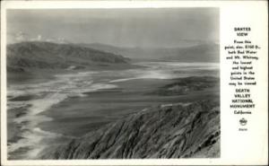 DEATH VALLEY CA Dante's Ocean View Old Photo RPPC