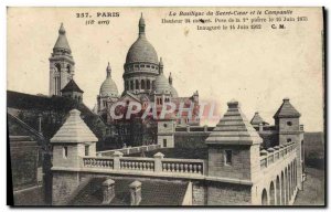 Old Postcard The Paris of Scare Coeur Basilica and the Campanile