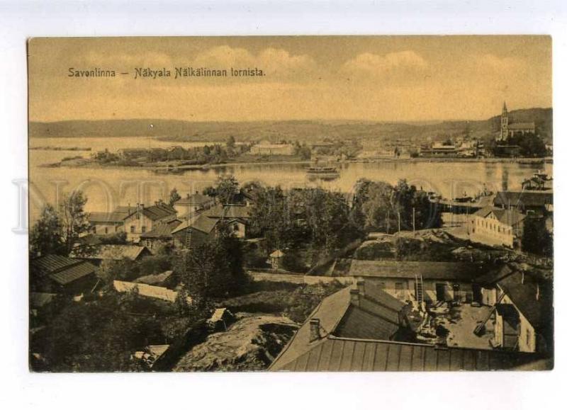 232882 FINLAND Savonlinna from tower Nakyala Vintage postcard