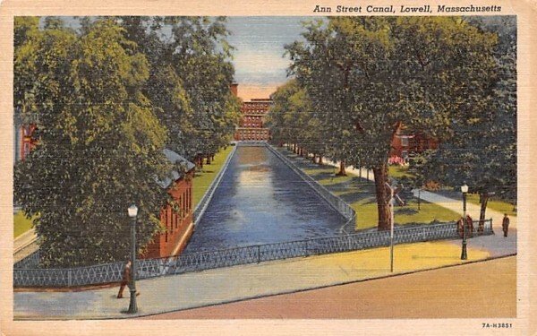 Ann Street Canal in Lowell, Massachusetts