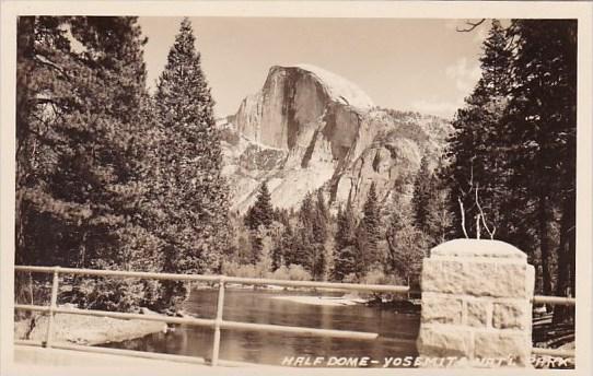 Half Dome Yosemite National Park California Real Photo