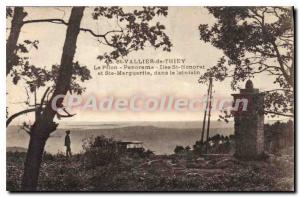 Postcard Old ST VALLIER of THIEY Pilon panorama Islands St Honorat and Ste Ma...