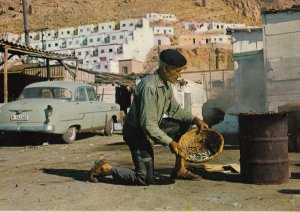 Almeria Cooking A Moraga Spanish Fish Cookery In Basket 1980s Postcard