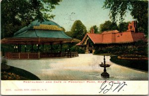 Vtg 1906 Restaurant and Cafe In Prospect Park Brooklyn New York NY Postcard