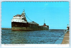 ST. JOSEPH, Michigan MI ~ Cargo Ship DIAMOND ALKALI 1960s-70s  4x6 Postcard