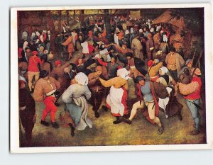 Postcard The Wedding Dance By P. Bruegel, Detroit Institute of Arts, Detroit, MI