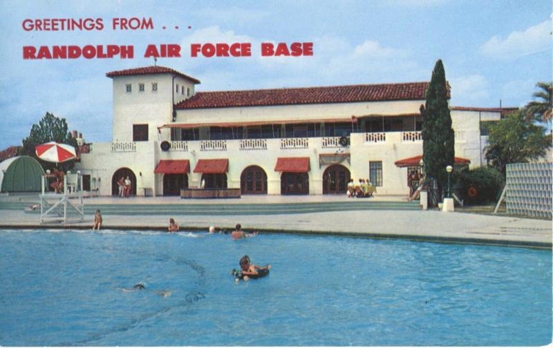 Randolph Air Force Base  Near San Antonio TX Texas Postcard 