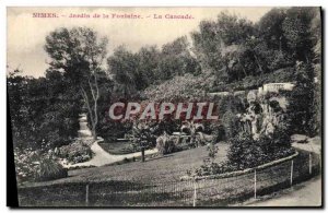 Old Postcard Nimes Fountain Gardens Cascade