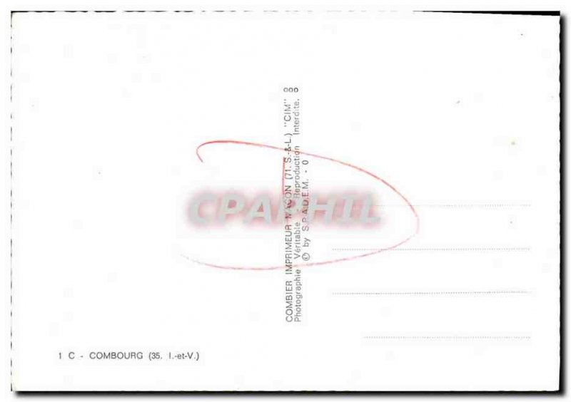 Postcard Modern Combourg