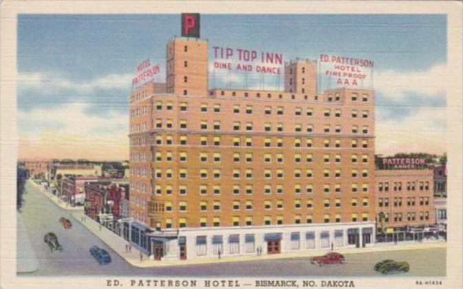 North Dakota Bismark Ed Patterson Hotel Curteich