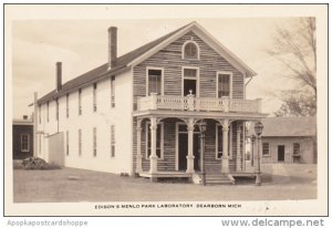 Edison's Menlo Park Laboratory Dearborn Michigan Real Photo