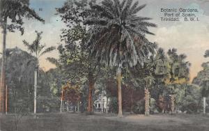 Port of Spain Trinidad BWI Botanic Gardens Scenic View Antique Postcard J59696