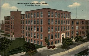 Worcester Massachusetts MA Crompton & Knowles Loom Works Factory c1910 PC