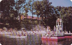 Pennsylvania Echo Lake Sun Bathing And Water Fun Vacation Valley