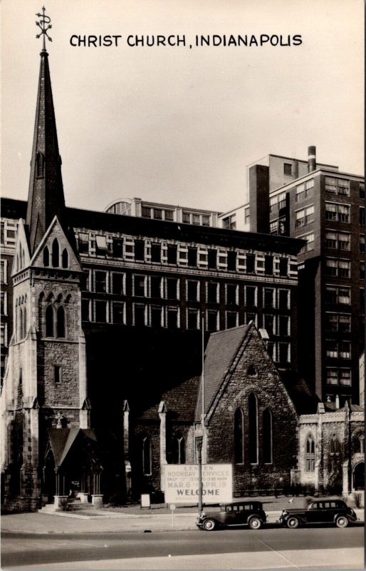 View of Christ Church, Indianapolis IN Vintage Postcard S56
