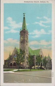 Postcard Presbyterian Church Indiana PA