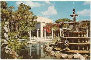 Fountain, Kapok Tree Inn, Clearwater, Florida, Vintage Chrome Postcard #2