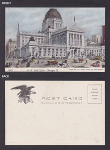 Postcard, United States, Chicago IL, Post Office Building